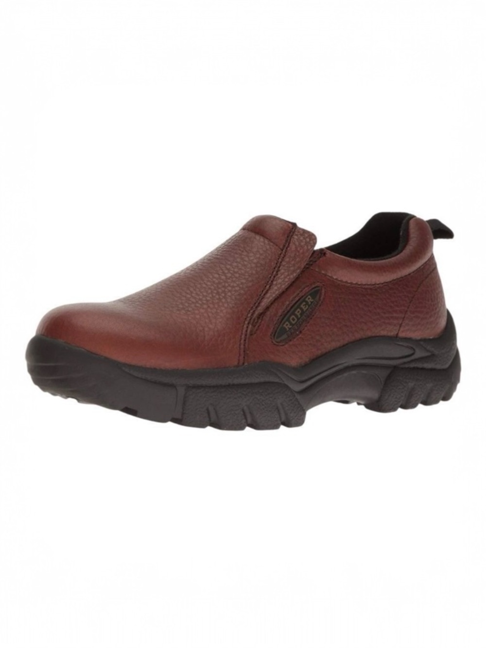 Roper Women's Leather Brown Rugged‎ Performance Cowgirl Slip-On Shoes Size 8.5